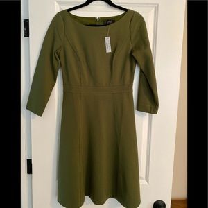 J Crew Fit & Flare sheath dress in stretch ponte